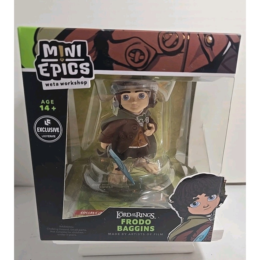 Mini‎ Epics Weta Workshop Loot Crate Exclusive Frodo Baggins LOTR Figure